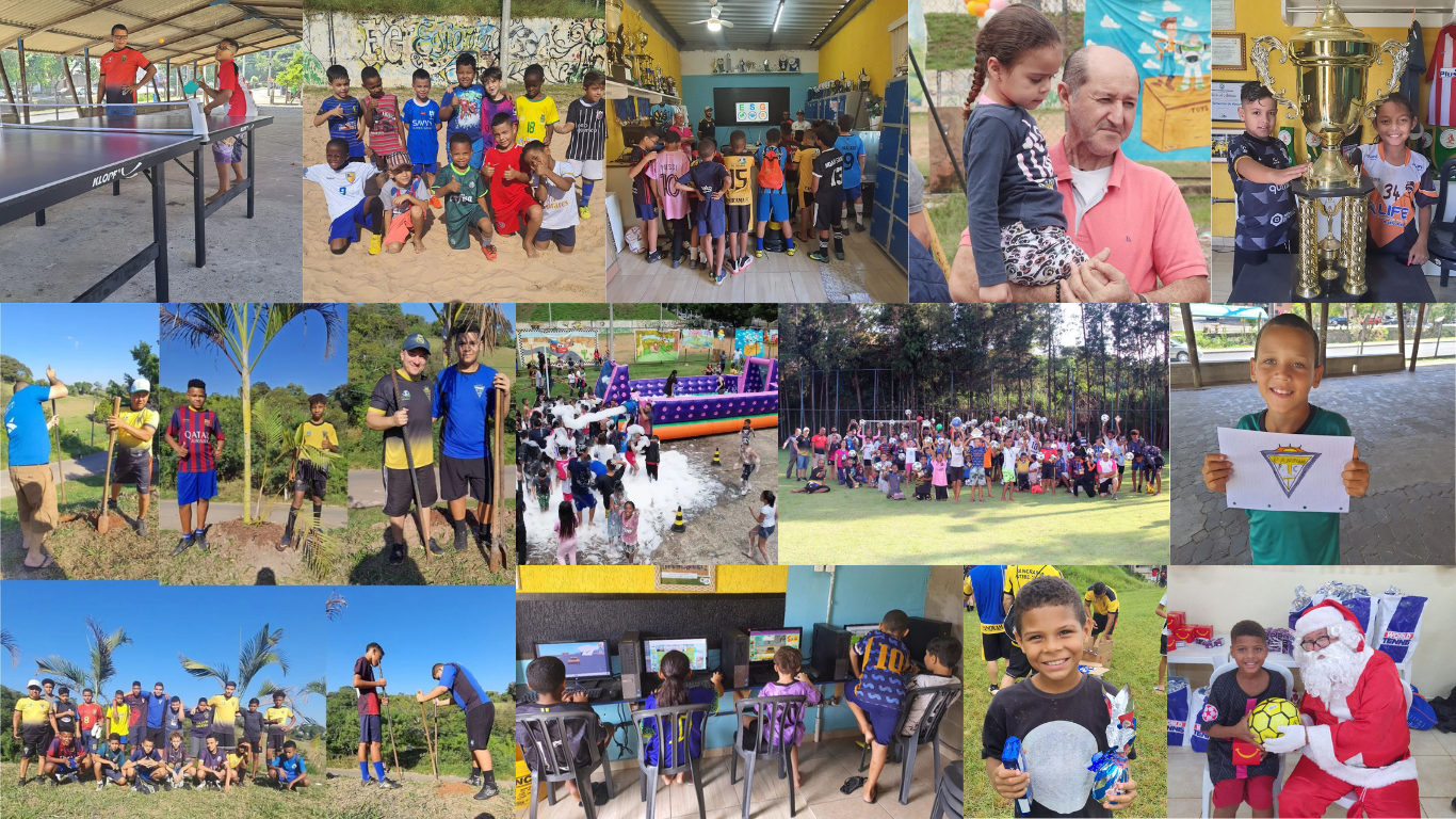 Crianças do Instituto Panorama Sementes do Amanhã